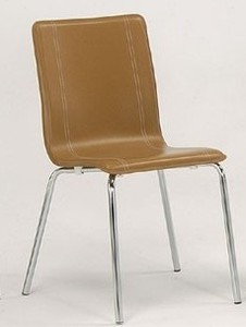 Chaises de salle à manger modernes beiges, meubles de maison empilables avec design en bois pour la cuisine - Product Image 6