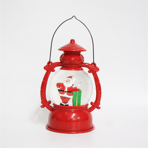 Lampada di uragano decorazione forma di funzionamento a batteria ornamento di natale della lampada di natale per la casa deco