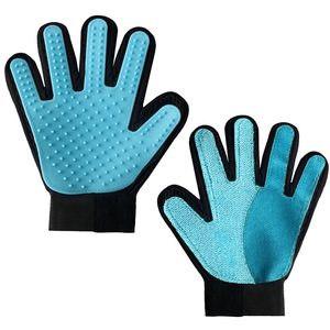 Guantes de Silicona de Doble Cara y <span class=keywords><strong>Cepillo</strong></span> de Masaje para Eliminar el <span class=keywords><strong>Pelo</strong></span> de Mascotas, Perros y Gatos - Product Image 1