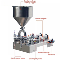 Machine à piston automatique double tête haute précision pour liquides et pâtes (10-5000 ml) : Huile, vinaigrette, beurre de cacahuète, crème, confiture, bière, shampoing – Compatible PET