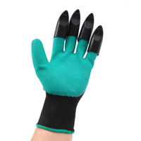 Gants de jardinage en latex imperméables pour creuser et planter, gants de jardin avec griffes en plastique ABS, gants de jardin en caoutchouc