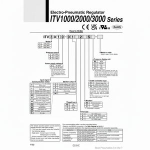 Régulateur de pression électro-pneumatique SMC Pneumatics ITV2030-312S5 - Product Image 1
