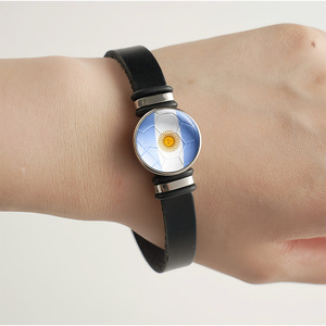 Bracelet en cuir Tournoi de football États-Unis-Mexique 2026 – Vente en gros, Bijou Souvenir Populaire Transfrontalier, Style Unisexe Polyvalent - Product Image 2