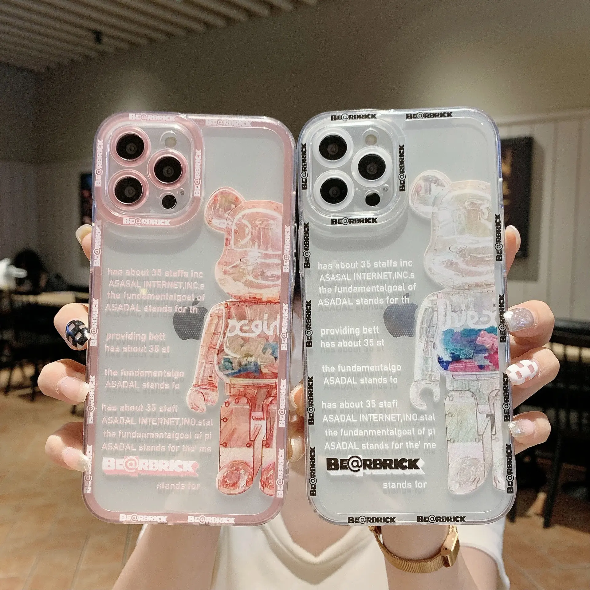 Cartoon Bear Phone Case For Mi mix 3 4 Redmi K30 Note 11 12 Pro Slim Candy Color With Camera Protection