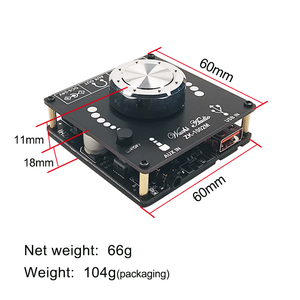 WUZHI AUDIO <span class=keywords><strong>ZK</strong></span>-<span class=keywords><strong>1002M</strong></span> 100W + 100W Bluetooth 5.0 Amplificador de Audio de Potencia de Doble Canal, Placa Amplificadora Estéreo - Product Image 4