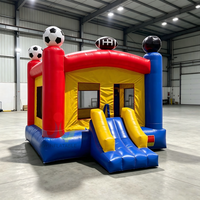 Château gonflable de qualité commerciale EN14960 CE, 13x13 pieds, en PVC, pour les activités de plein air, les fêtes et les jeux.