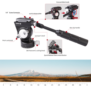 Coman Trọng lượng nhẹ máy ảnh sợi Carbon Tripod xách tay video du lịch Tripod Zero <span class=keywords><strong>V</strong></span> nhỏ gọn Tripod đứng - Product Image 4