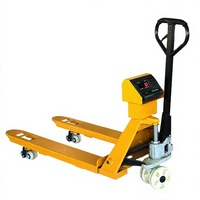 MUDUO Chariot élévateur à ciseaux robuste 2 tonnes, transpalette hydraulique avec fourches en PU, système de levage 2-en-1, usage intérieur, modèle DF, garantie 1 an