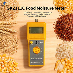 เครื่องวัดความชื้นอาหารแบบพกพา SKZ111C พร้อมแบตเตอรี่ 9V สามารถวัดปริมาณความชื้นในอาหารได้ตั้งแต่ 0% ถึง 80% - Product Image 1