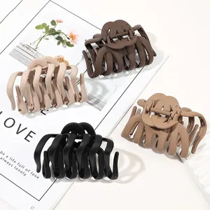 Pinzas de Pelo Grandes para Mujer, Horquillas de Acrílico Negras, Pasadores Tipo Cangrejo, Accesorios Transparentes para el Cabello, Estilo Coreano - Product Image 4