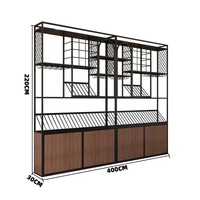 Comptoir de bar en bois de style industriel pour bar à domicile et usage commercial, mobilier durable avec design personnalisable