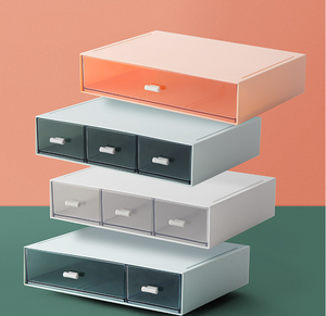 Ensemble de <span class=keywords><strong>rangement</strong></span> pour table tiroir, en plastique, pour le <span class=keywords><strong>bureau</strong></span> et la maison - Product Image 3
