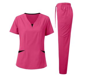 Doctor Scrub Pantalones de trabajo de pierna recta Estilo de moda Bolsillos Tops Ecológico de lujo para Hospital Unisex Estirable - Product Image 2