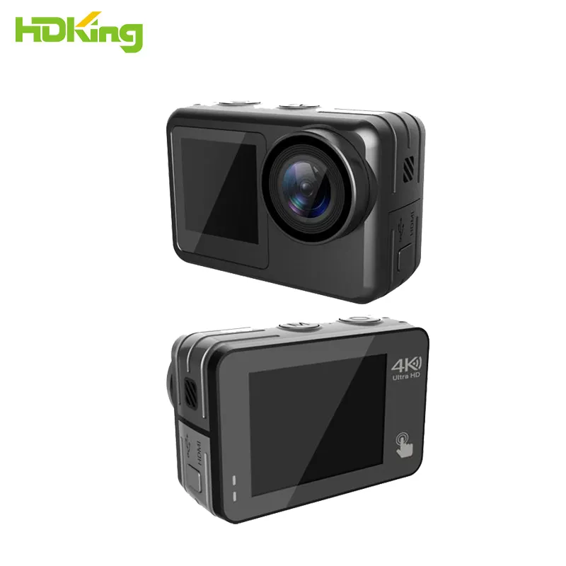 HDKing Outdoor Hd 1080p Stabilizer Waterproof Sport Auto Tracking Manual Mounts Remote Video Body Action Camera for Sports