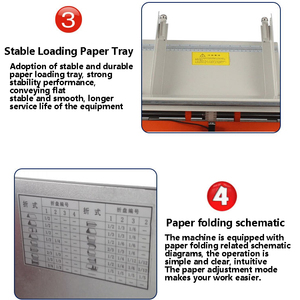 Machines automatiques de pliage du papier / Machine de pliage manuelle de bureau pour sacs en papier - Product Image 4