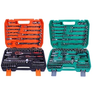 Ensemble d'outils de 82 pièces, kit combiné de clés à douille et à cliquet, réparation automobile, entretien mécanique, outil à main, directement de l'usine - Product Image 4