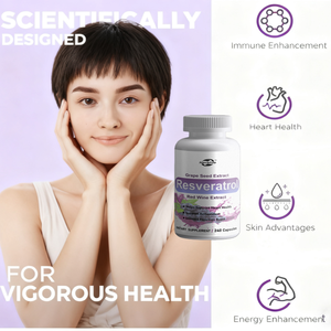 Capsules de Trans-Resvératrol de haute pureté de marques de distributeur d'OEM Supplément antioxydant naturel pour la santé de coeur Capsules végétariennes - Product Image 6