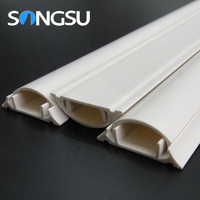 Gaine de câblage en PVC, protection de câbles électriques, protection de lignes ouvertes au sol, gaine de câblage