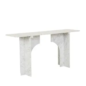 Indoor Decoratine Calacatta White Stone Table Small Porch Sample Decoration Natural Design Natural Stone