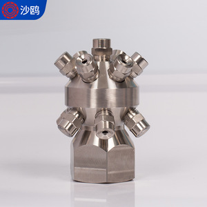 Buse de nettoyage multi-têtes fixe Shaoou en acier inoxydable pour équipement de nettoyage à haute pression - Product Image 2