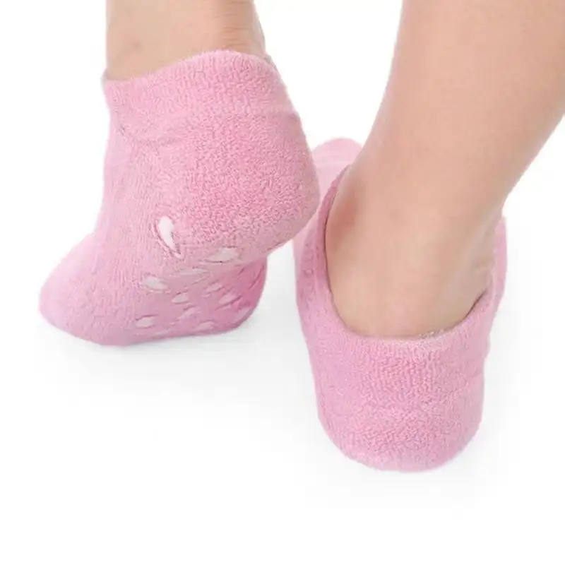 Meias de silicone Gel hidratante para pés Spa para mulheres meias hidratante para pele de pés rachados Gel macio