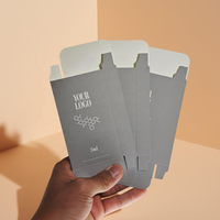 Emballage de flacons de sérum pour le soin de la peau de haute qualité, 5 flacons, avec logo, boîte en plastique pour flacon de 3 ml