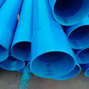 PVC Casing And Riser Pipe 4 5 6 Inch Bore Well Threaded 8inch Pvc Well Slot Screen Tube For Irrigation
