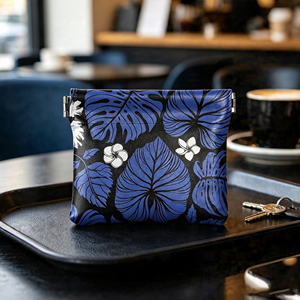 Custom Printed PU Leather Key <b>Pouch</b> <b>Mini</b> Coin Holder with Snap Frame for Outdoor Sport - Product Image 1
