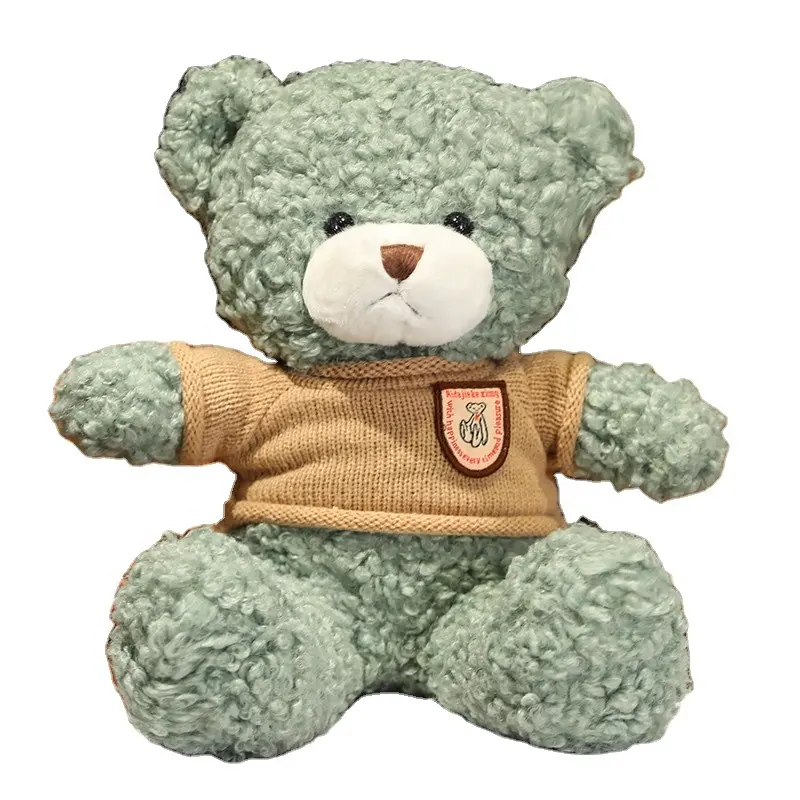 Greenmart Personalized Design Custom Embroidery Adorable Animal Custom Stuffed Animal Doll Soft Plush Teddy Bear