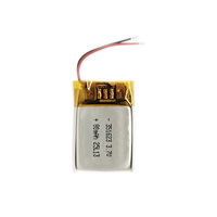 Batterie lithium-ion LiPo polymère certifiée CCC, cellule de batterie QS351623 80mAh 3.7V pour produits portables