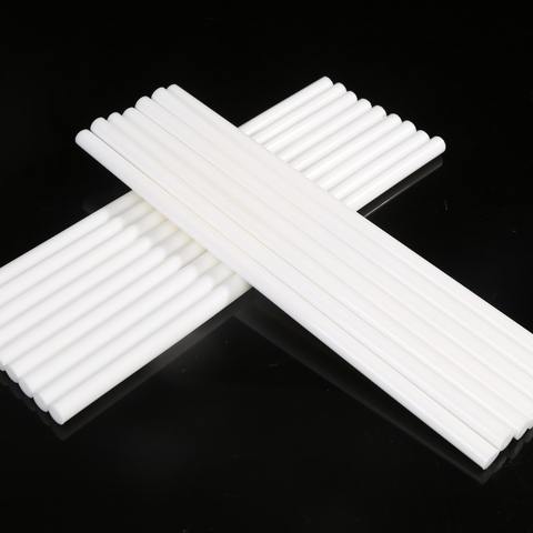 High Viscosity 11mm 7mm Snow White Hot Melt Glue Sticks Effective UV EVA Adhesive Strip Binding Paper Metal Glass Wood Ceramic