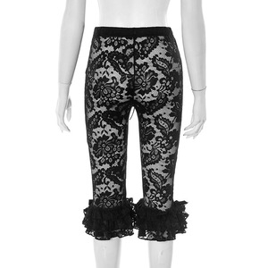 <span class=keywords><strong>Pantalones</strong></span> Capri Transparentes de Cintura Alta con Volantes, <span class=keywords><strong>Pantalones</strong></span> de Encaje Sexy con Estampado Floral para Mujer, Moda Verano 2026 - Product Image 4