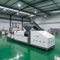 Machine de recyclage de plastique PP PE PS ABS, machine de granulation, extrudeuse, machine de fabrication de granulés, granulateur, prix