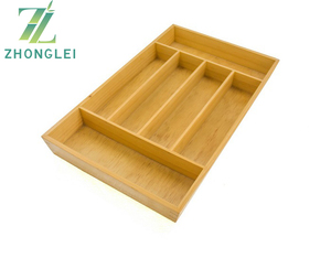 Organisateur de tiroir à ustensiles de cuisine <span class=keywords><strong>Matsuki</strong></span> avec séparateurs, 6 espaces spacieux et bloc à couteaux - Product Image 4