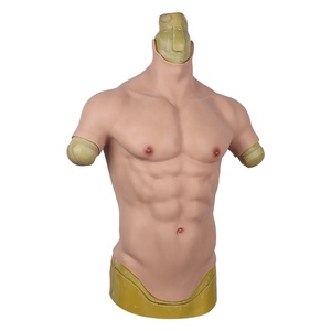 Muscles en Silicone Poitrine Réaliste Pour Hommes Poitrine Muscle Enlartement Crossdresser Mascarade Caoutchouc Muscle Suit - Product Image 4