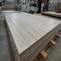 Panneau de bardage en fibro-ciment rainuré vertical peint en usine, épaisseur 12 mm, installation rapide, fixation par clip, pour poutre à rainures.