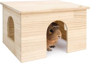 Tùy Chỉnh Nhỏ Gỗ Hamster Nhà Chinchilla Vật Nuôi Đường Hầm Chuột Guinea Lợn Lồng Với Cửa Sổ - Product Image 2