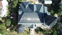 Magnifiques tuiles solaires en silicium monocristallin durables à trois courbes pour les maisons résidentielles