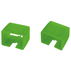 Identificateur de câble RJ45 vert 1 x 1 x 1,4 pouces pour câbles réseau - Product Image 1