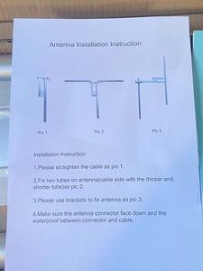 FM 88-108MHz Máy phát Ăng-ten Yagi 4 lưỡng cực/Bộ Ăng ten với đầu nối n-nữ 1/2 cáp trung chuyển và Bộ chia công suất 1-4 - Product Image 6