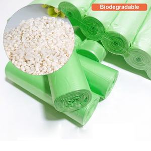 Personalizado ecológico negro blanco colores biodegradable cordón plástico basura reciclar <span class=keywords><strong>bolsas</strong></span> de basura - Product Image 2