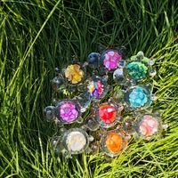 Breloques Tortue Lumineuses Colorées à Dos Plat pour Coques de Téléphone DIY, Décoration Micro-Paysage Kawaii pour Aquarium et Terrarium, Tortue qui Brille dans le Noir