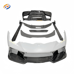 Pare-chocs avant, pare-chocs arrière et jupes latérales en fibre de carbone sèche de style Lamborghini <span class=keywords><strong>Huracan</strong></span> LP580 LP610 - Product Image 1