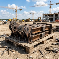 Pièces de machines de construction en acier Q345B haute résistance, pièces de rechange pour base de fondation en acier soudé