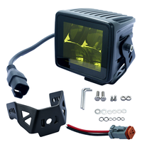 Feux LED Amber 3 pouces 12V 24V IP67 pour tout-terrain 4x4, projecteur extérieur pour voiture, jeep, camion, pare-chocs avant, phare antibrouillard