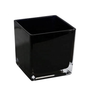 2024 Trắng Đen Bạc Rõ Ràng Pha Lê Thủy Tinh Cube Wedding Party Tùy Chỉnh Màu Sắc Hiện Đại Cổ Điển Trang Trí Nội Thất Hoa Bình Vuông - Product Image 5