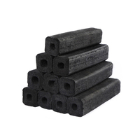 Briquettes de charbon de bois hexagonales en sciure de bois dur, fabriquées à la machine, haute densité 7000-8000 Kcal/kg, faible teneur en cendres 3,0-5,0%, pour barbecue