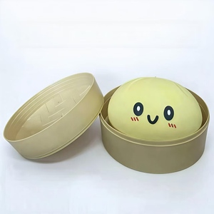 15cm Giant Big Squeeze Dumplings Creative Squeeze Pinch Stress Relief <b>Fidget</b> Toy Sensory Squishy Mystery Squishies Dumpling Toy - Product Image 3