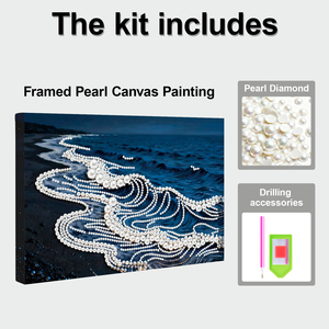 Kit Pittura Diamante Personalizzato con Perle Oceaniche e Diamanti, Mosaico Artistico Fai-da-te con Strass a Forma Speciale e Strumenti per Decorazione Murale Soggiorno - Product Image 3