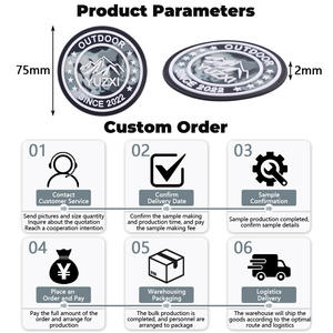 Produsen Grosir <span class=keywords><strong>Patch</strong></span> Taktis Silikon PVC untuk Pakaian dengan Logo 3D Desainer, Perekat Hot Melt, Personalisasi Kustom - Product Image 5